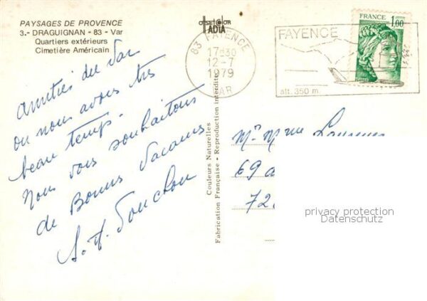 Draguignan 83 Var Quartiers exterieurs Cimetiere Americai – Bild 2