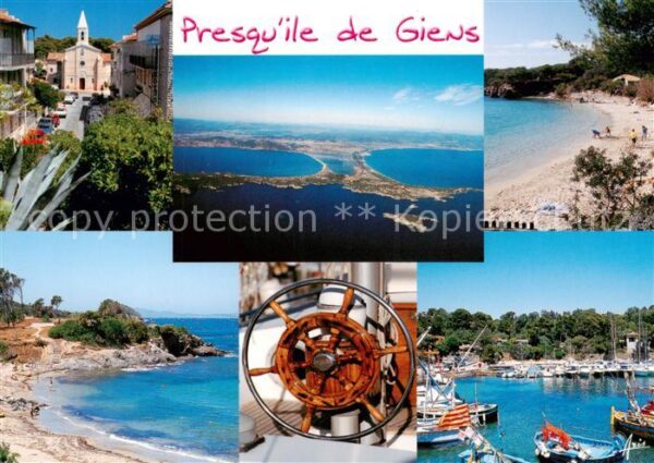 Presqu Ile-de-Giens 83 Var Vue partielle Vue aerienne La Plage Le