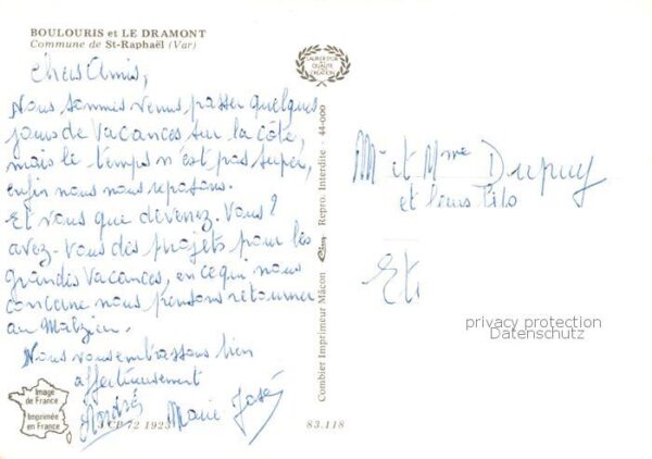 Boulouris Frejus 83 Var et Le Dramont Commune de St Raphael Vue – Bild 2