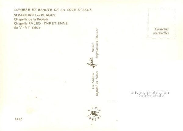 Six-Fours-les-Plages 83 Var Chapelle de la Pepiole Chapelle Paleo C – Bild 2