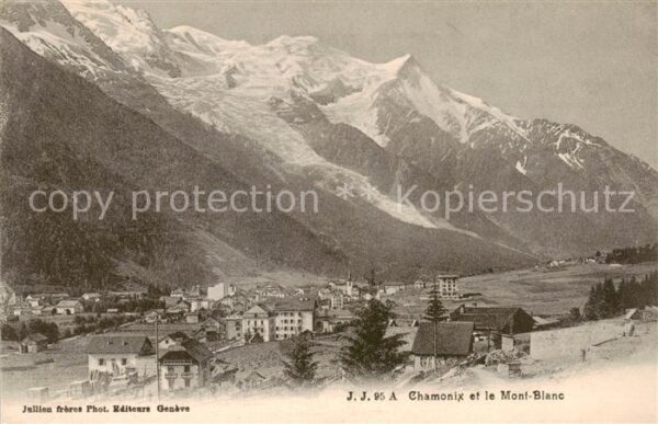 Chamonix 74 Haute-Savoie et le Mont Blanc