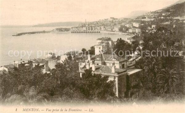Menton 06 Vue prise de la Frontiere