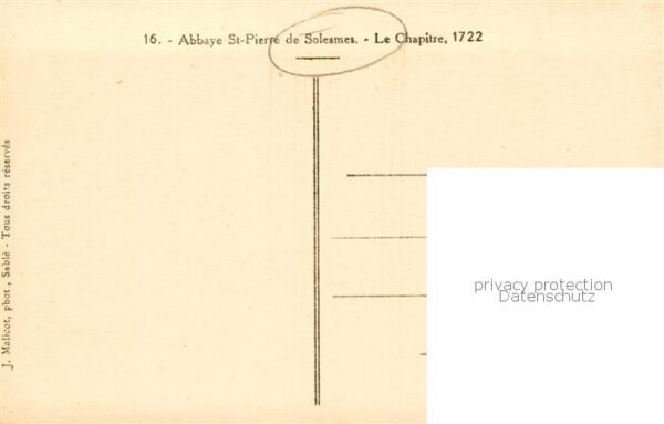 Solesmes 72 Sarthe Abbaye St Pierre Le Chapitre – Bild 2