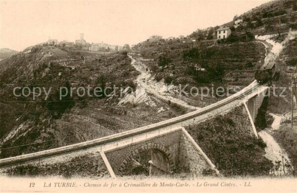 La Turbie 06 Chemin de fer a Cremaillere de Monte Ca