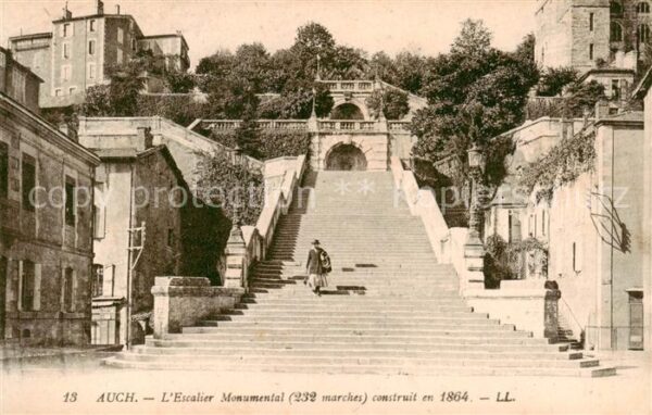 Auch 32 Gers Escalier Monumental