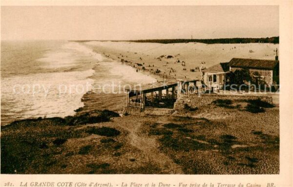 La Grande Cote 17 Charente-Maritime La Plage et la Due Vue prise de la Terr