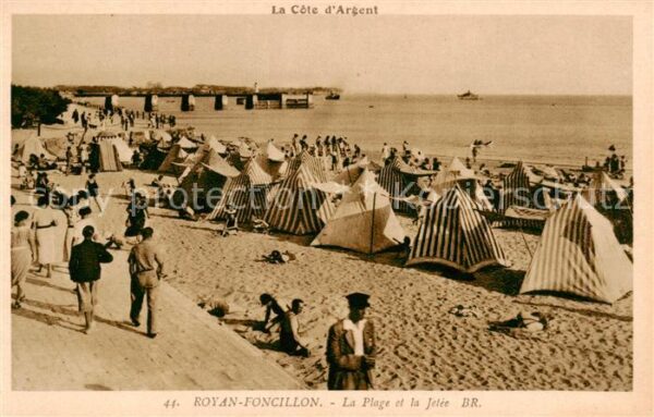 Foncillon Royan 17 La Plage et la Jetee