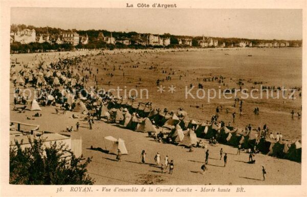 Royan 17 Vue d’ensemble de la Grande Conche Mare