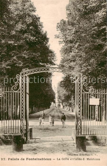 Fontainebleau 77 Seine et Marne Palais de Fontainebleau La Grille et l’
