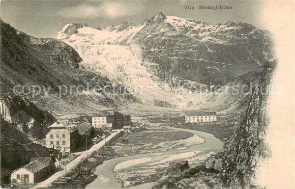Rhonegletscher Glacier du Rhone VS Panorama