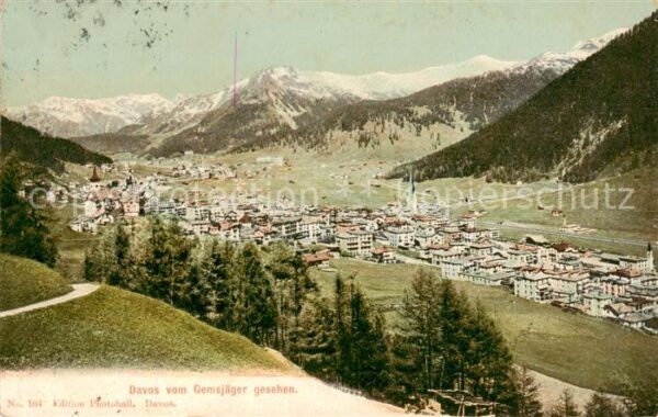 Davos GR Blick vom Gemsjäger