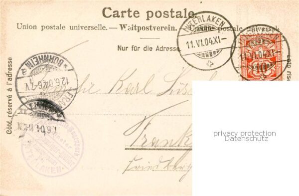 Interlaken BE Trinkhalle bei Interlaken mit Mönch und – Bild 2