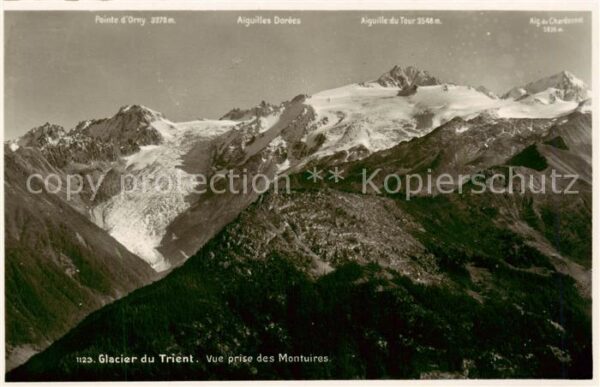 Trient Martigny VS Glacier du Trient Vue prise des Montuir