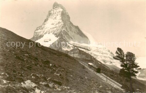 Zermatt VS Gornergratbahn auf Riffelalp mit Matter