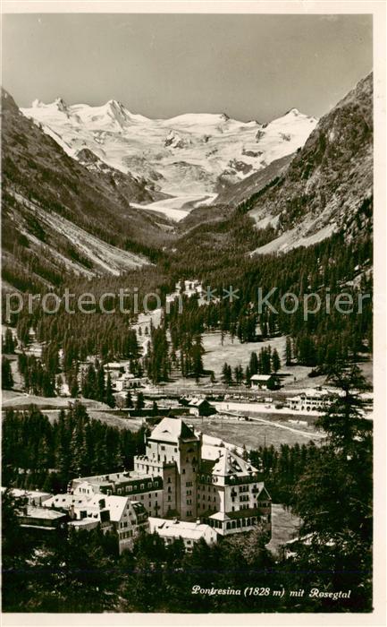 Pontresina mit Rosegtal