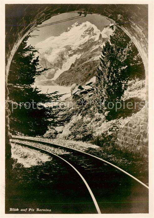 Piz Bernina 4049m GR Blick aus dem Tunnel
