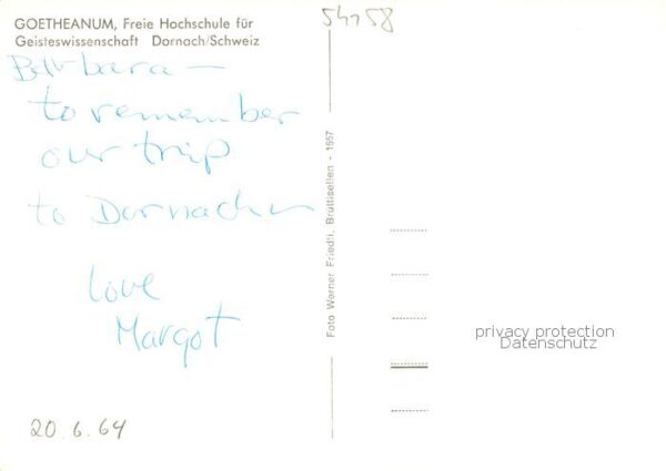 Dornach  SO Goetheanum Freie Hochschule für Geistes – Bild 2