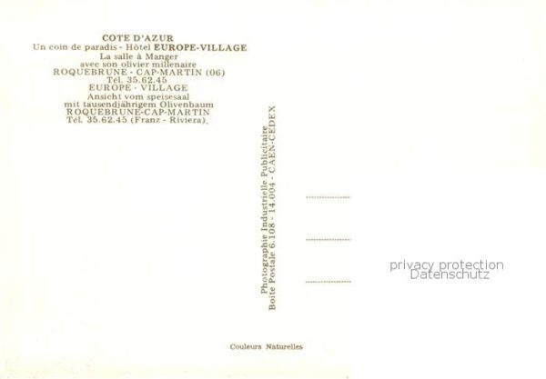 Roquebrune-Cap-Martin 06 Alpes-Maritimes Un coin de paradis Hotel Europe Village – Bild 2