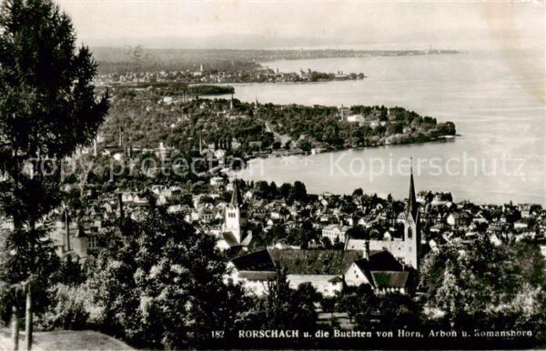 Rorschach Bodensee SG und die Buchten von Horn Arbon und Roma