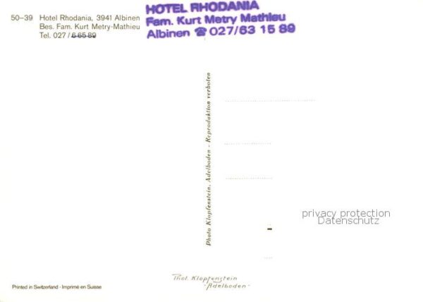 Albinen VS Hotel Rhodania Panorama Schwimmbad – Bild 2