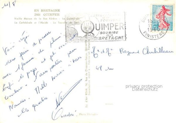 Quimper 29 Finistere Sourire de la Cornouaille Cathedrale Ab – Bild 2