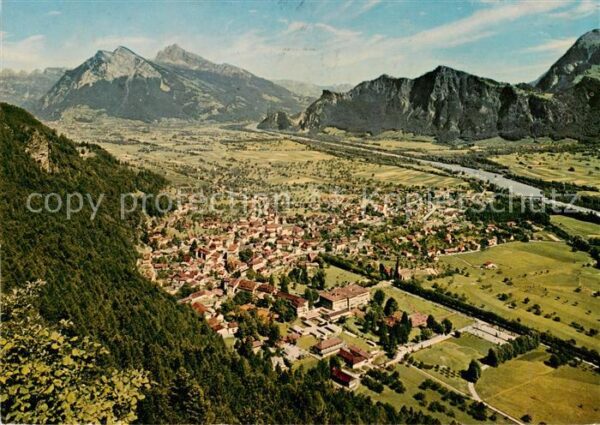 Bad Ragaz Ragatz SG Gonzen und Alvier Fliegeraufnahme