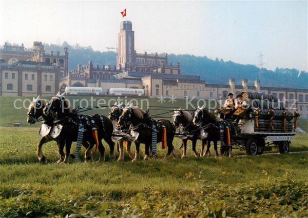 Rheinfelden AG Brauerei Feldschlösschen mit Sechsspänn