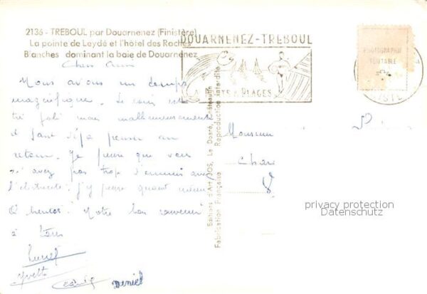 Treboul Douarnenez 29 Finistere La pointe de Leyde et l’hotel des Roche – Bild 2