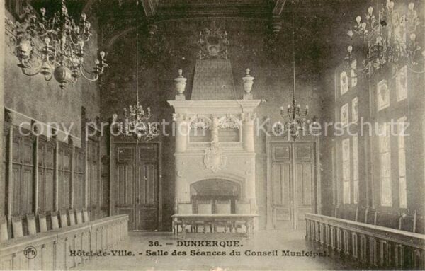 Dunkerque Duenkirchen Hotel de Ville Salle des Seances du Con