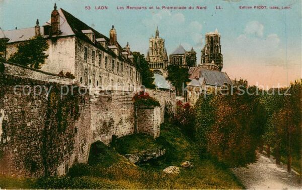 Laon 02 Aisne Les Remparts et la Promenade du Nord