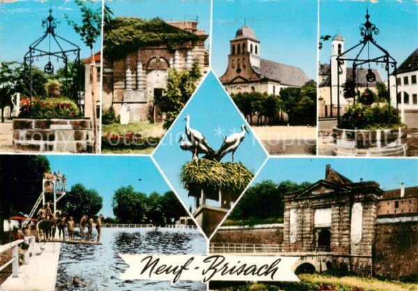 Neuf-Brisach Neu-Breisach Vieux Puits Porte de Belfort Eglise Cat