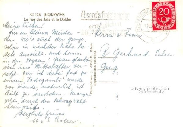 Riquewihr Haut Rhin La rue des Juifs et le Dolder – Bild 2