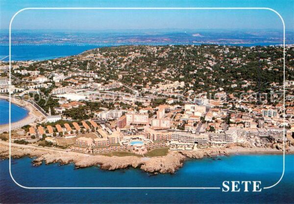 Sete Cette 34 Vue aérienne de la Corniche Bassin de T