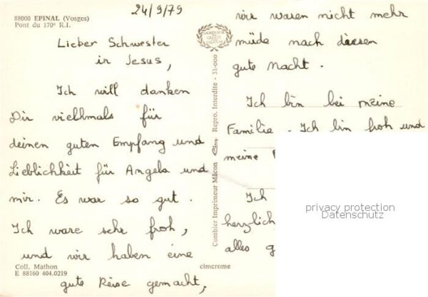 Epinal 88 Vosges Pont du 170e R.I. – Bild 2