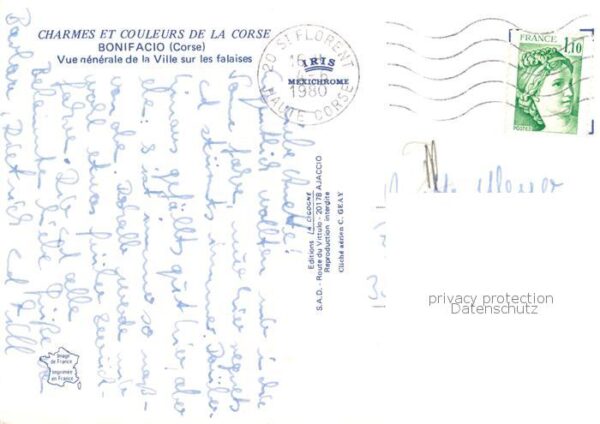 Bonifacio Corse du Sud Vue generale de la Ville sur les falais – Bild 2