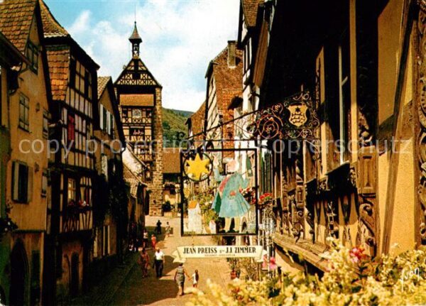Riquewihr Haut Rhin Rue principale Vielle Maison avec bais