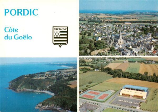 Pordic Vue generale aerienne du bourg la point