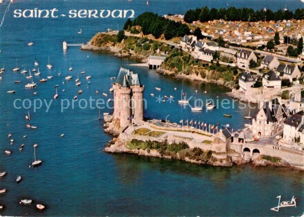 Saint-Servan-sur-Mer 35 La Tour Solidor Vue aerienne