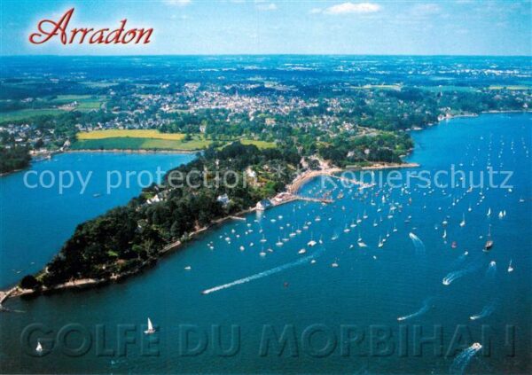 Arradon 56 Morbihan Vue aerienne La pointe et les plaisirs