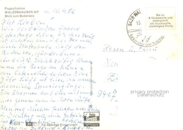 Walzenhausen AR Fliegeraufnahme mit Bodensee – Bild 2