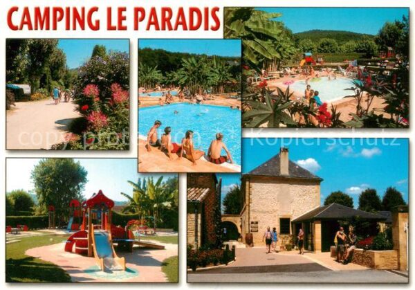 Saint-Leon-sur-Vezere Camping Le Paradis Pools Spielplatz Res