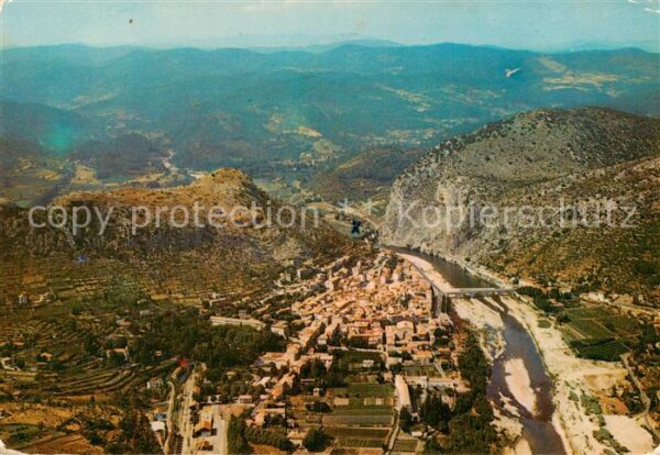 Anduze 30 Gard Vue generale aerienne