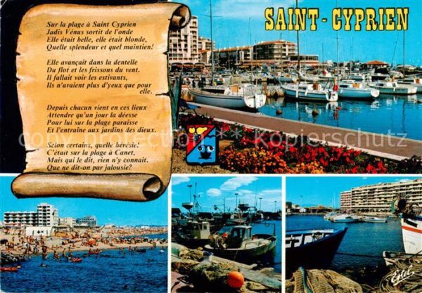 Saint-Cyprien 66 Plage Divers aspects du port et la plage