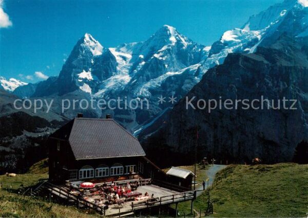Muerren BE Berggasthof Allmendhubel Bergstation mi