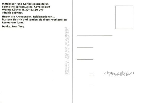 Zuerich ZH Turm Restaurant Gastraum Bar – Bild 2