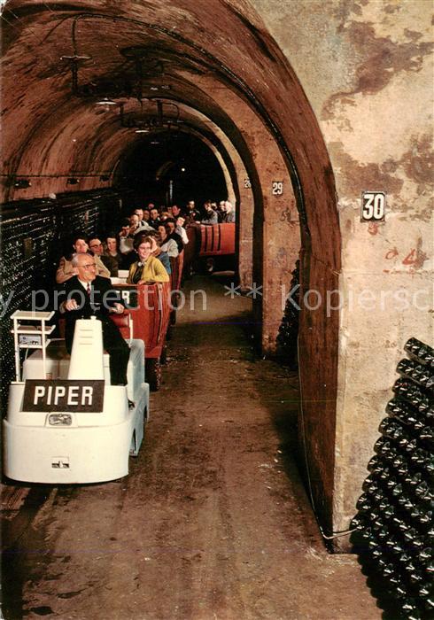 Reims 51 Champagne Piper Heidsieck Nos caves son