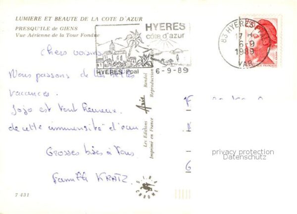 Presqu Ile-de-Giens 83 Var Vue aerienne de la Tour Fondue – Bild 2