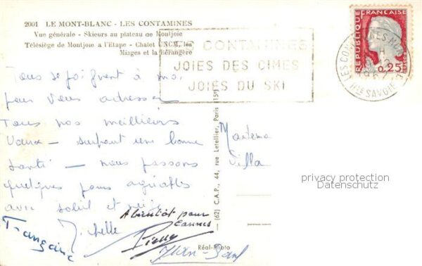 Les Contamines-Montjoie 74 Haute-Savoie Mont Blanc Skieurs Chalet en hiver – Bild 2