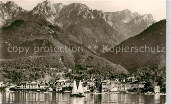 Saint-Gingolph Haute Savoie Panorama et le Grammont Alpes
