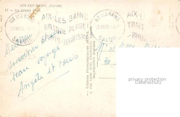 Aix-les-Bains 73 Savoie Le grand port – Bild 2